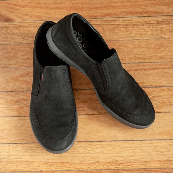 Ecco Shoes, Black Men's Shoes, Comfortable Everyday Men's, Urban Shoes Size 40 - Picture 1 of 10